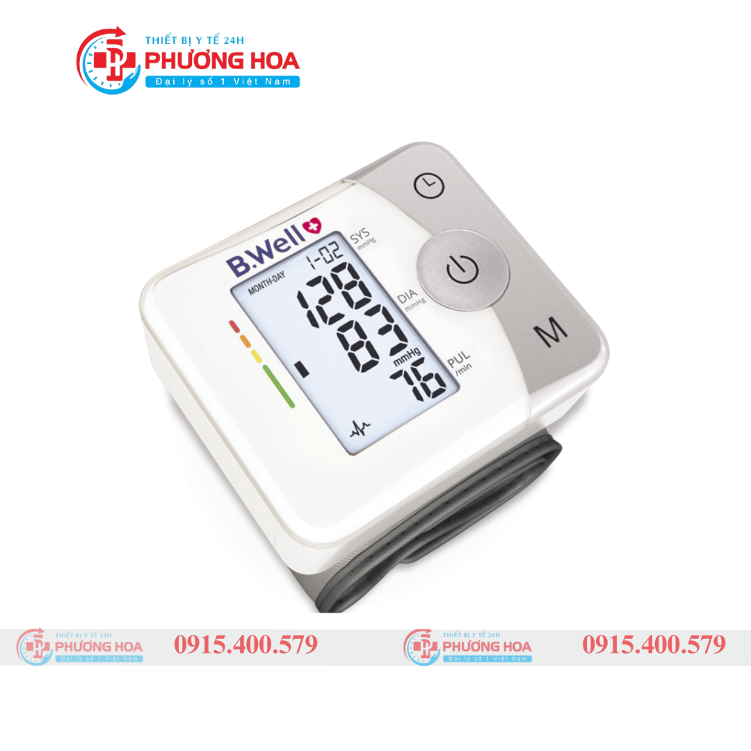Máy đo huyết áp cổ tay B.Well Swiss MED-57